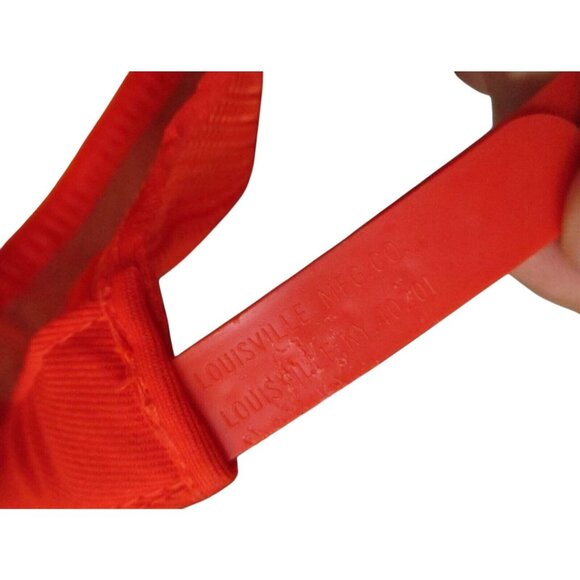 Mesh trucker Skater Cap NEW True Vtg 80s MONARCH SYSTEMS PATCH ORANGE/WHITE - Picture 5 of 5